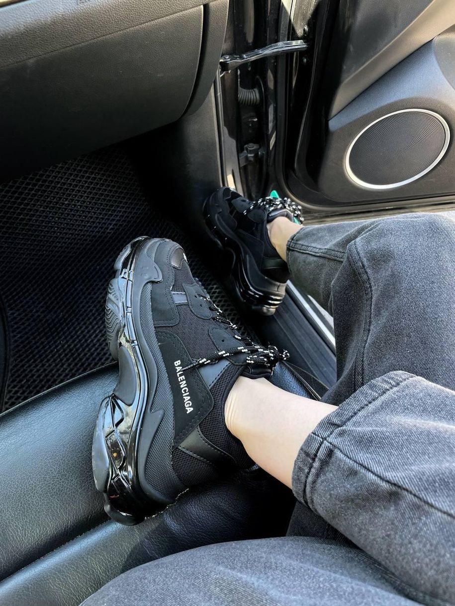 Кроссовки Balenciaga Triple S Clear Sole Black 3455 фото