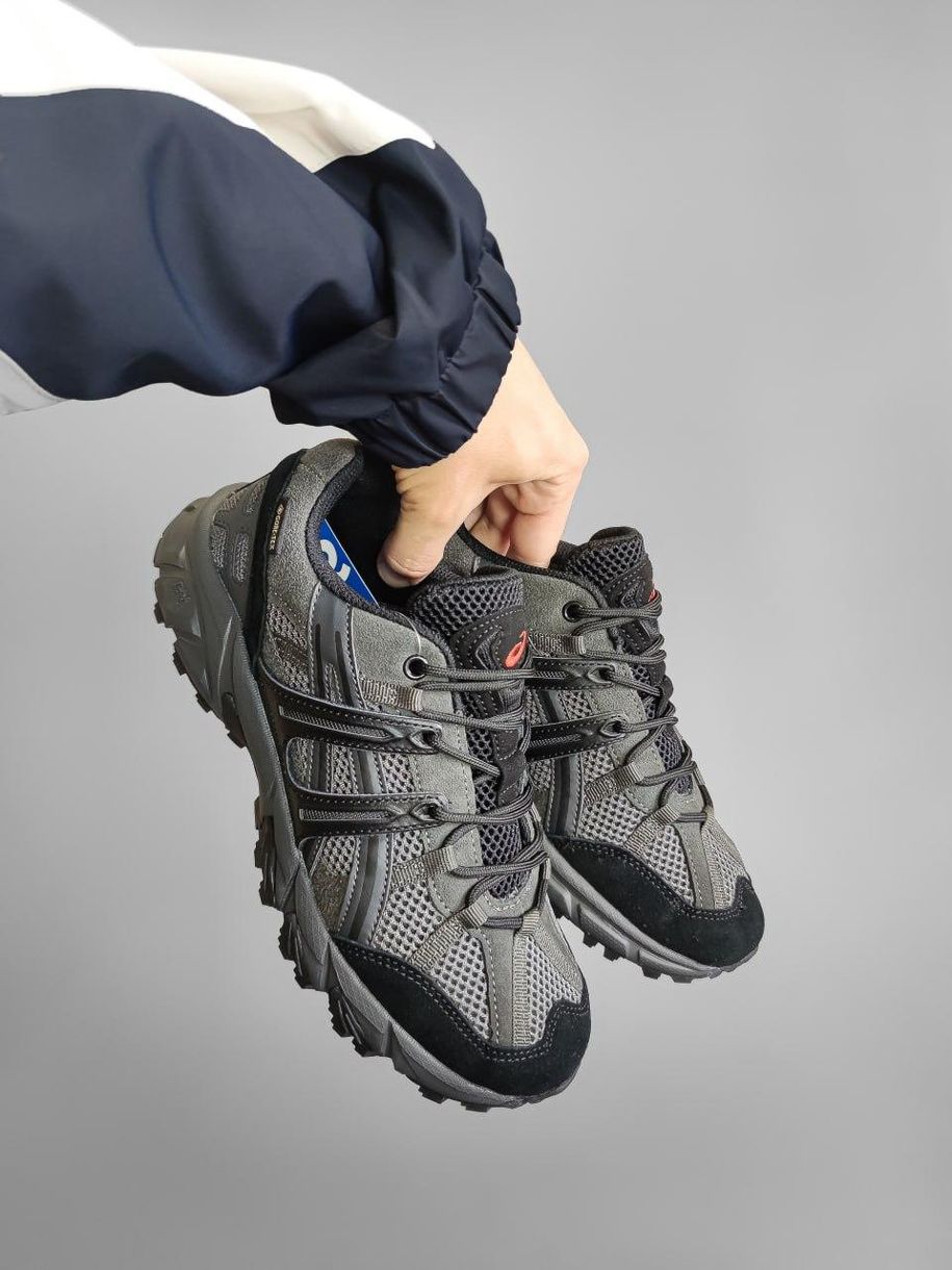 Кроссовки Asics Gel Sonoma 15-50 Black/Gray чёрные с серым, 41