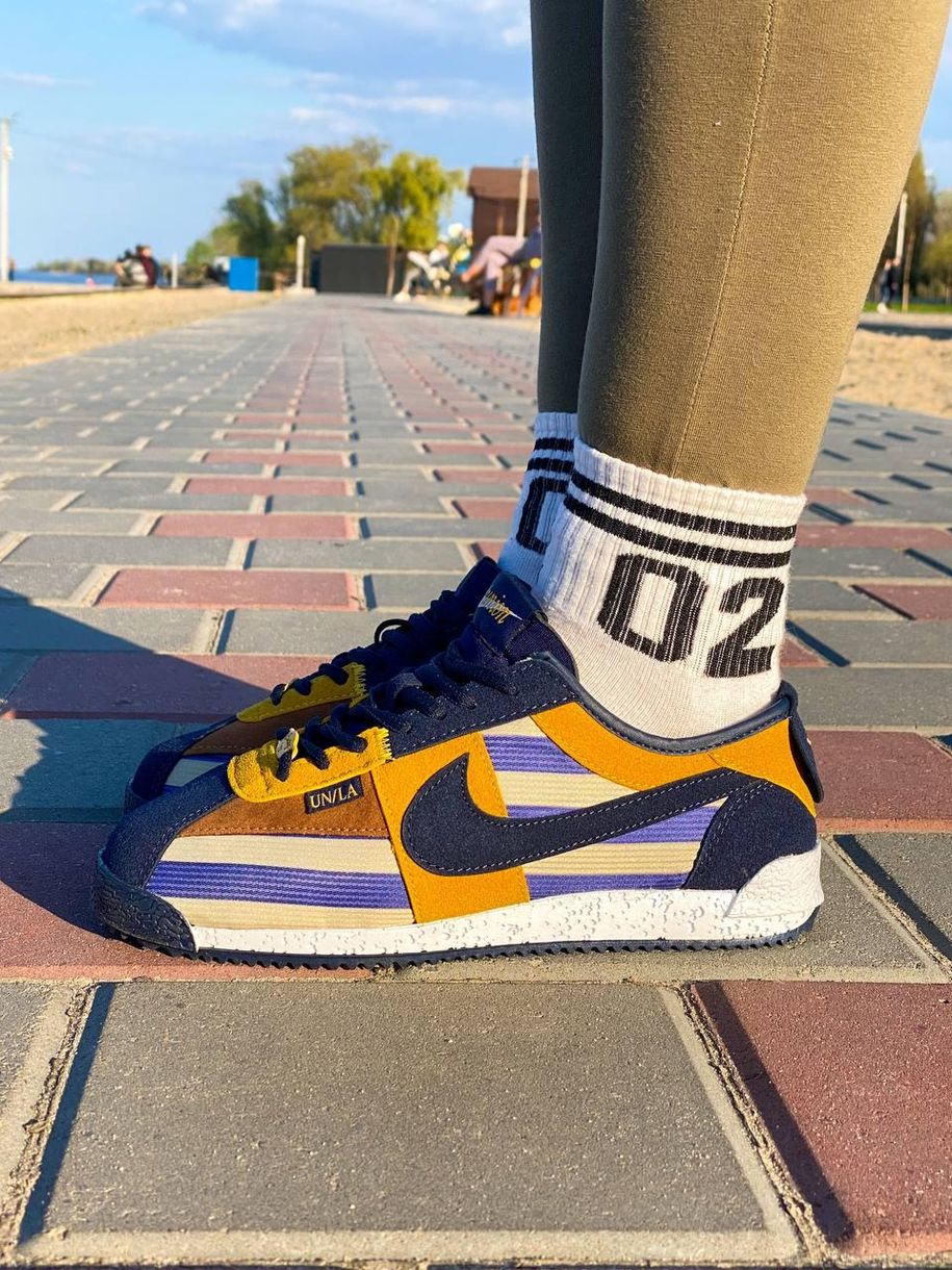 Кросівки Nike Cortez x Union L.A. Blue Yellow 1801 фото