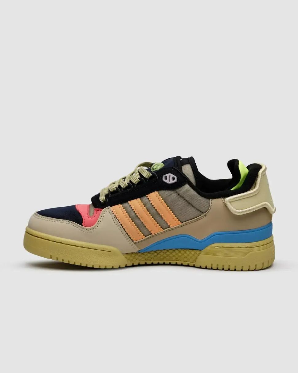 Adidas Forum Low x Bad Bunny Multicolor Beige Navy Coral, 36