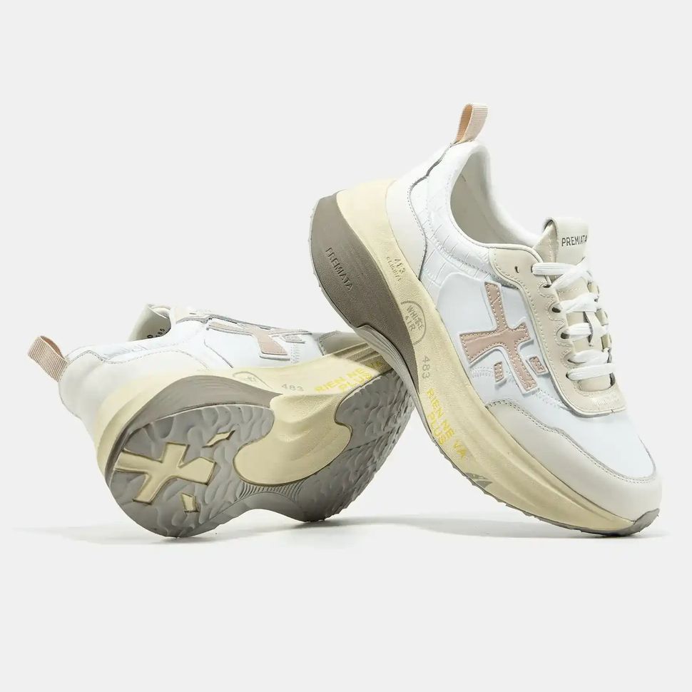 Premiata HILL White Beige Cream, 36