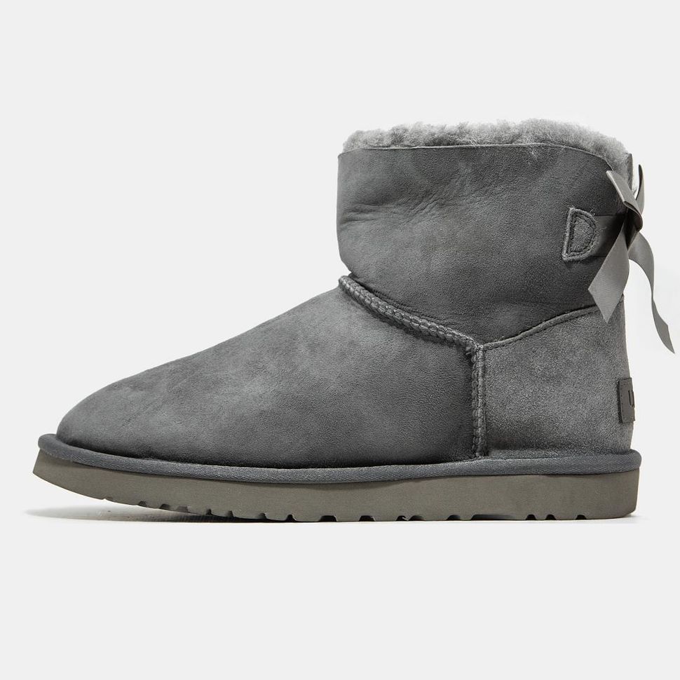 Зимові чоботи UGG Mini Bailey Bow Grey 9759 фото