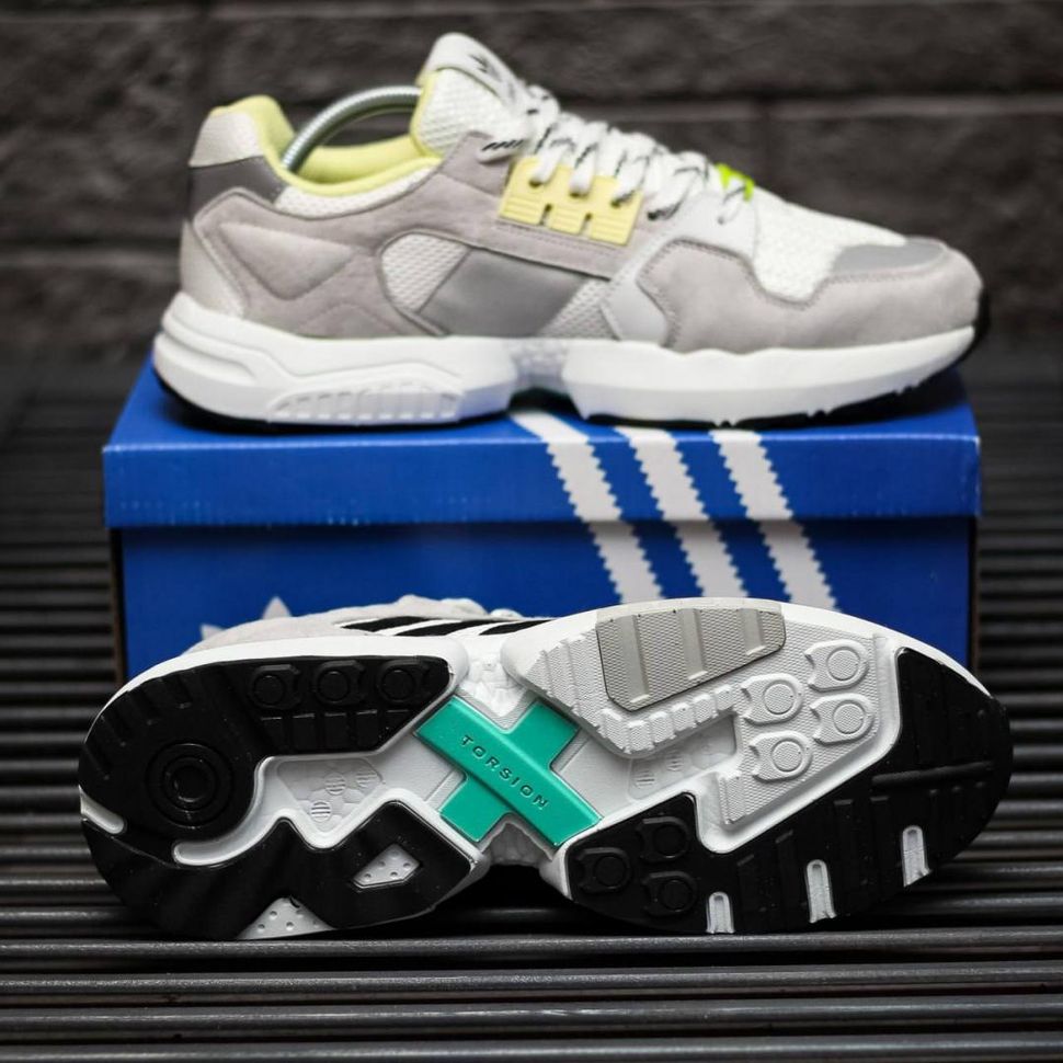 Кроссовки Adidas ZX Torsion Grey White Black 8945 фото