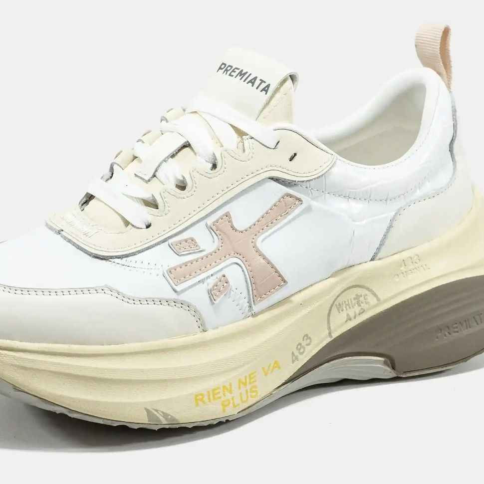 Premiata HILL White Beige Cream, 36