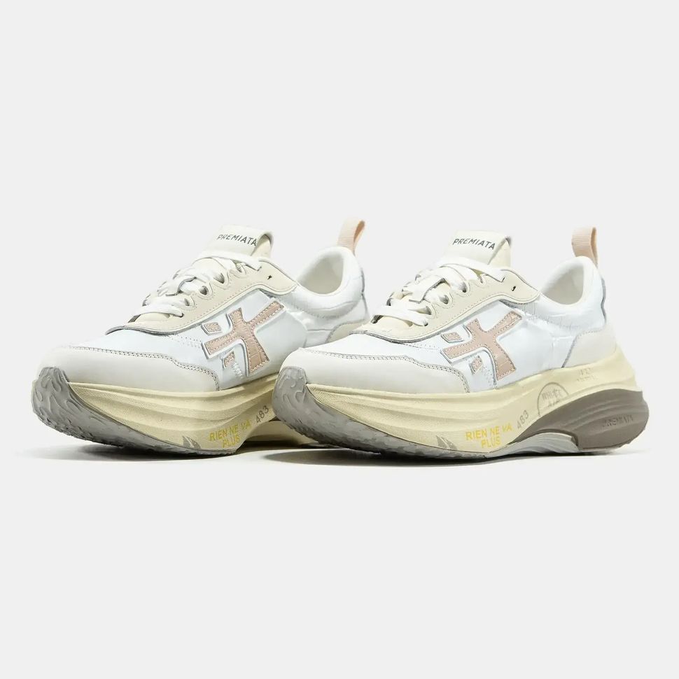 Premiata HILL White Beige Cream, 36