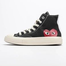 Comme des Gar&ccedil;ons PLAY x Converse Chuck 70 High Black Heart