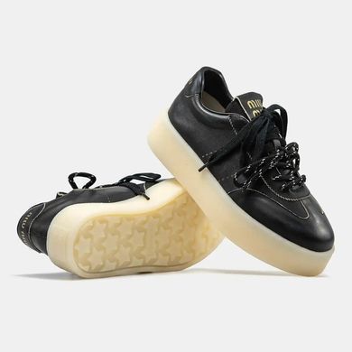Miu Miu Platform Sneakers Black White, розмір 38