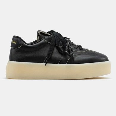 Miu Miu Platform Sneakers Black White