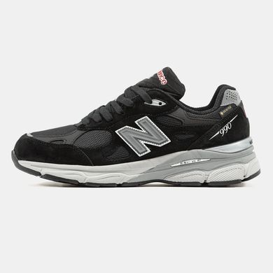 New Balance 990 Gore-Tex Black Grey White Термо, 41