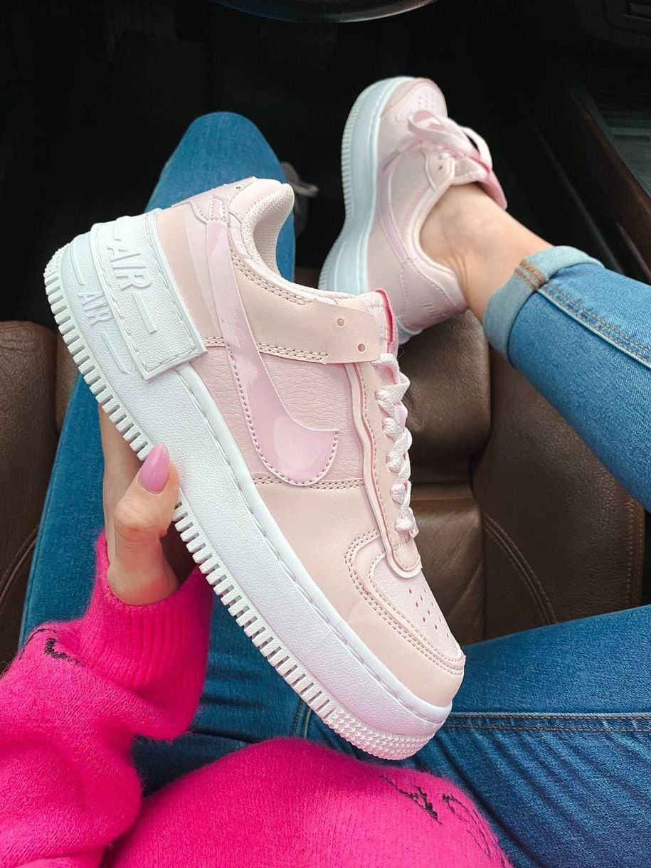 Nike Air Force 1 SHADOW Pink White 4 5525 фото