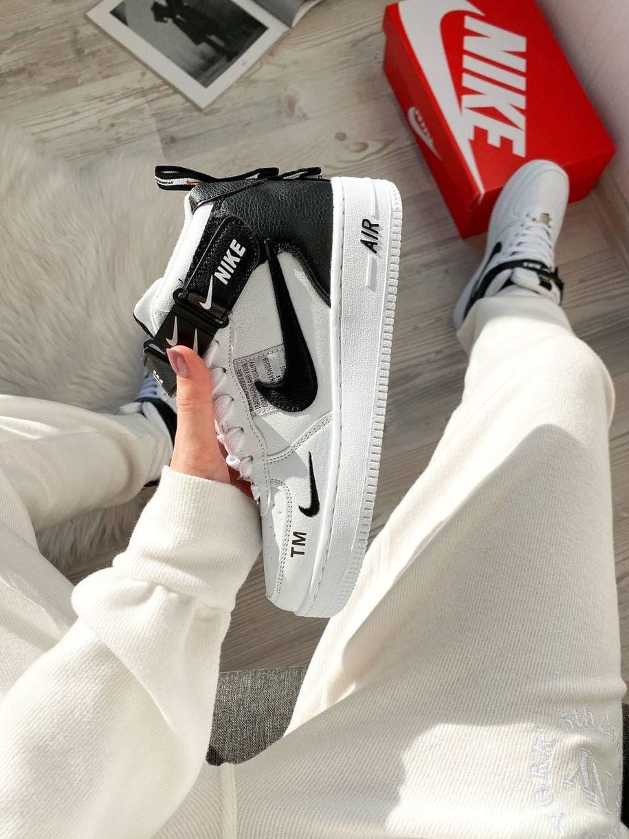 Зимові Кросівки Nike Utiliti High Winter White Black 1735 фото
