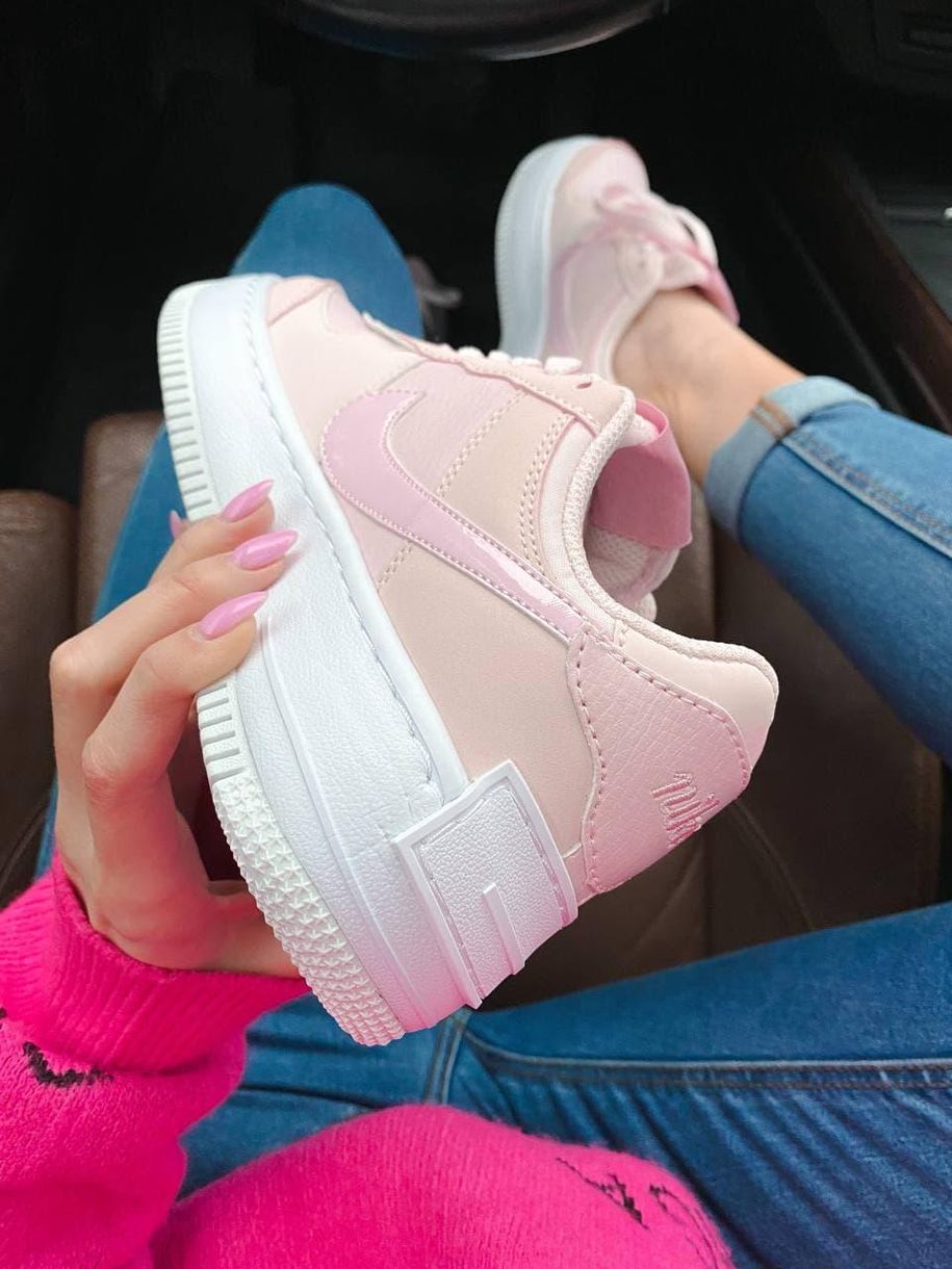 Nike Air Force 1 SHADOW Pink White 4 5525 фото