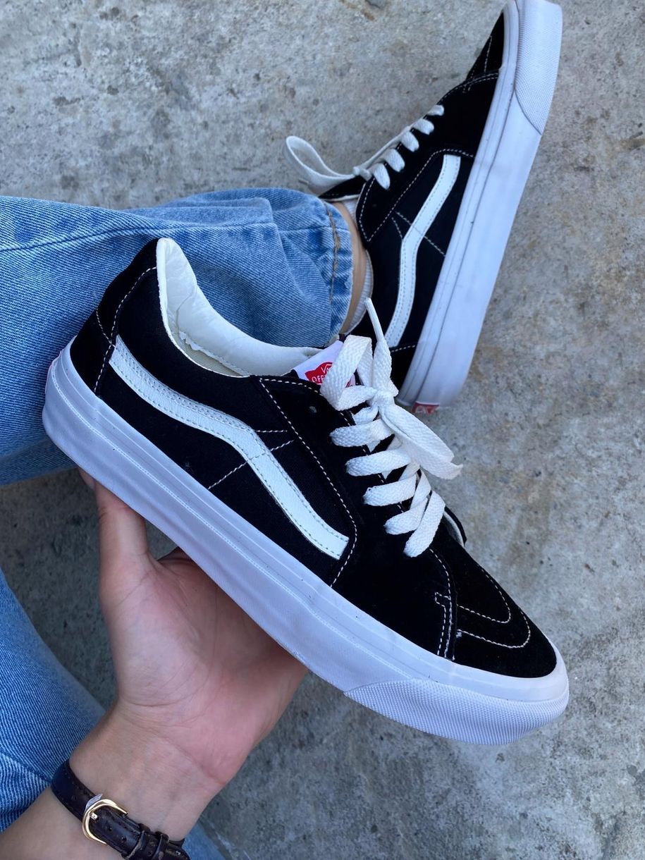 Кеды Vans Sk8 Low Black White 9342 фото