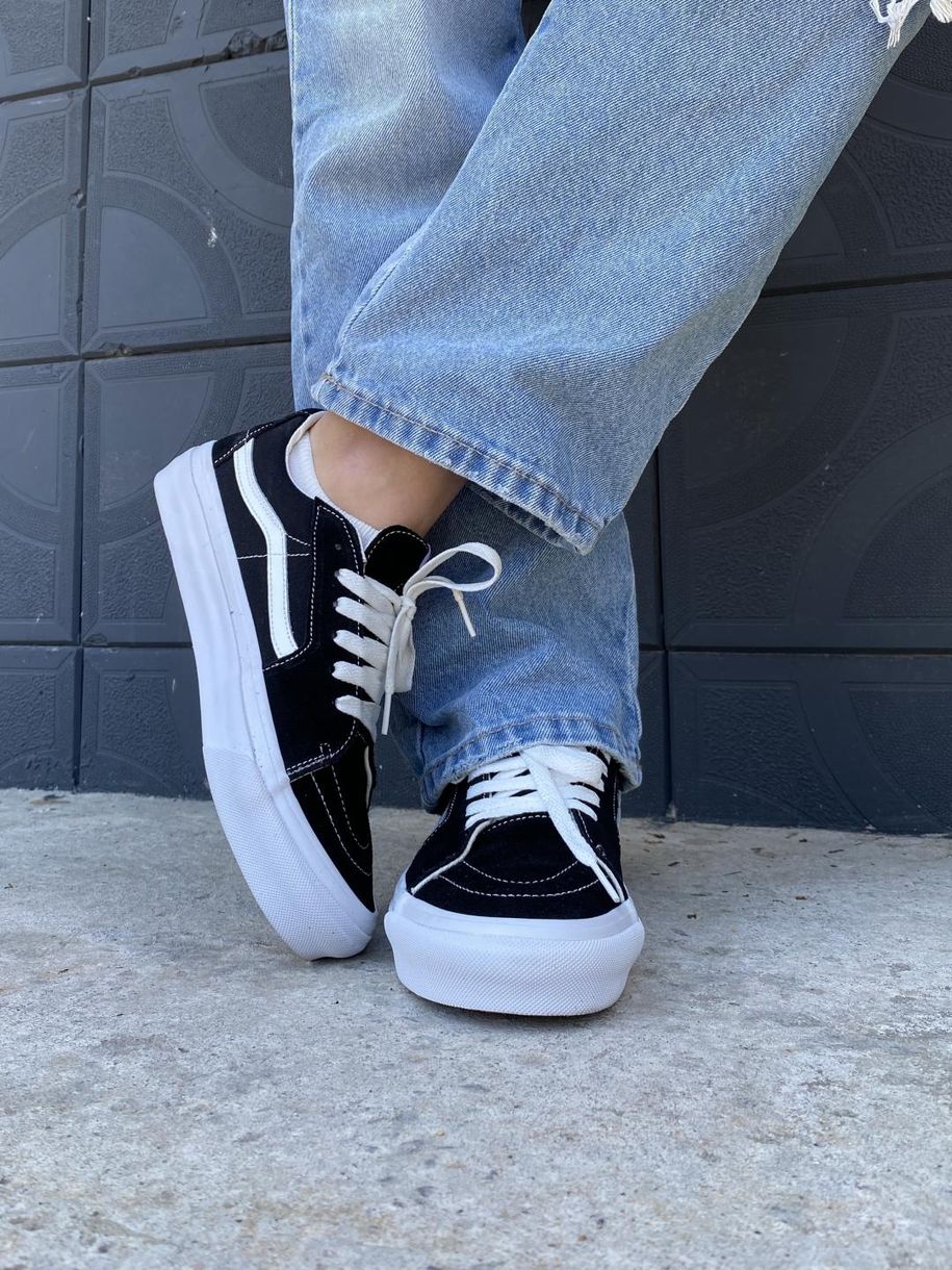 Кеды Vans Sk8 Low Black White 9342 фото