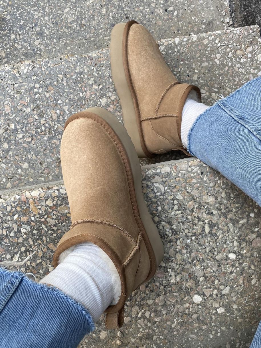 Зимние сапоги Ugg Classic Ultra Mini Platform Chestnut, 36