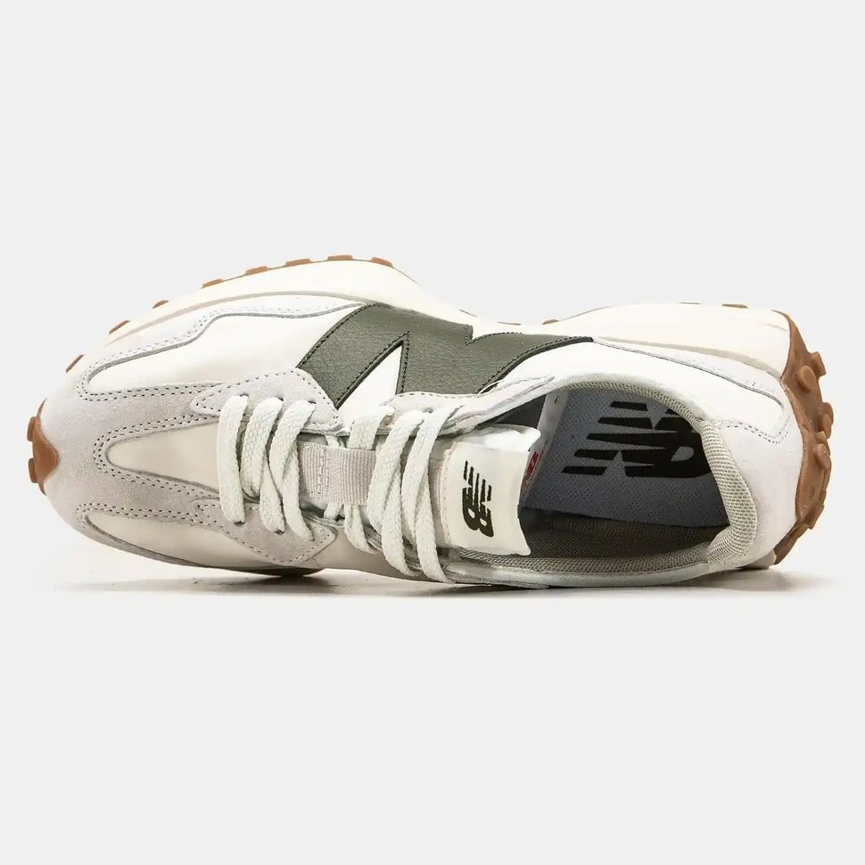 New Balance 327 Cream Olive Gum