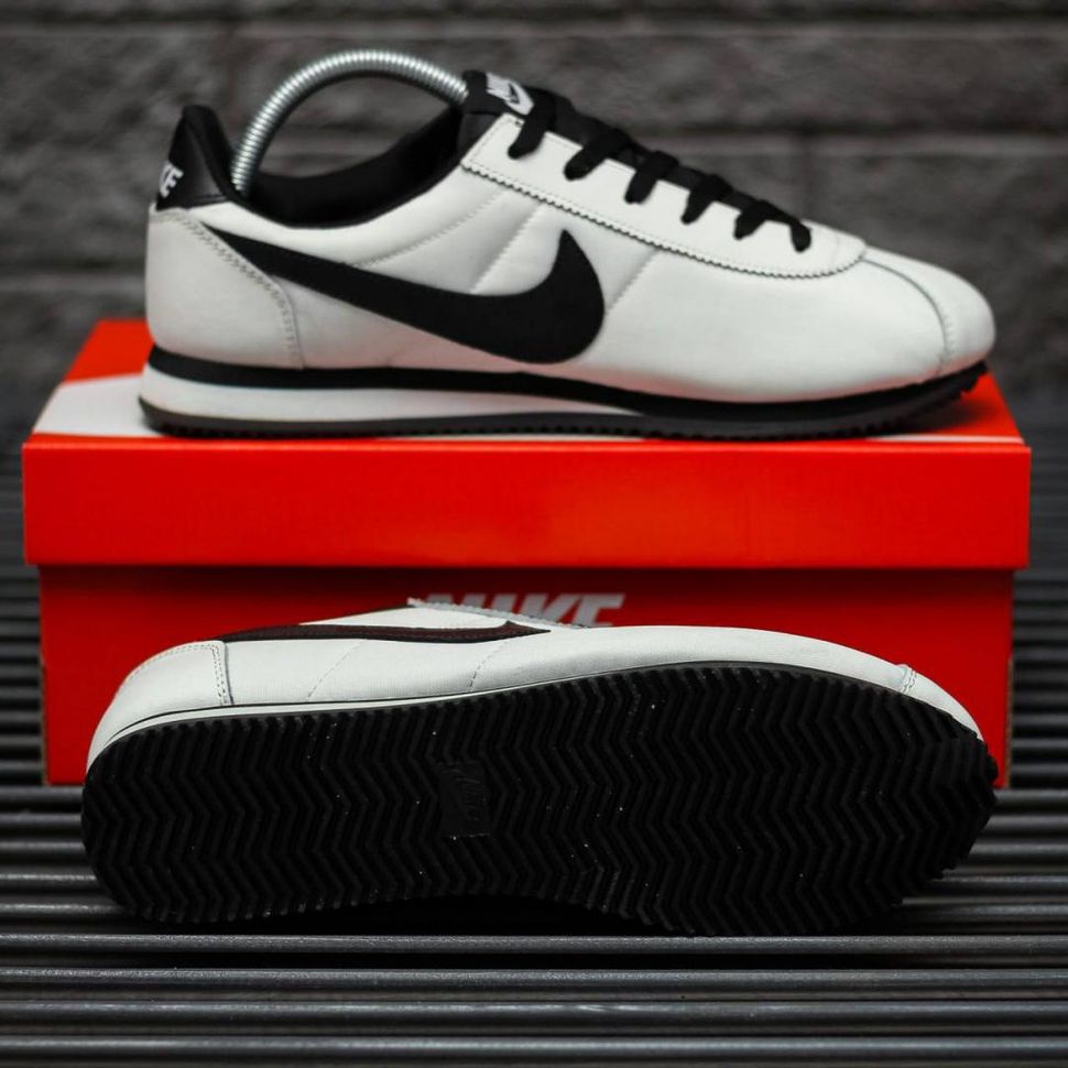 Кросівки Nike Cortez White Black v2 8872 фото