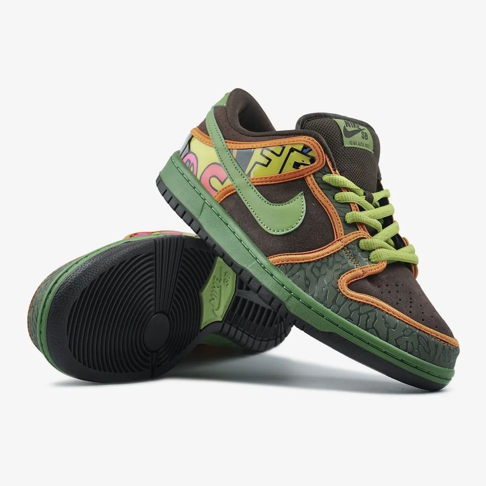 Nike SB Dunk Low Brown Green Orange, 38