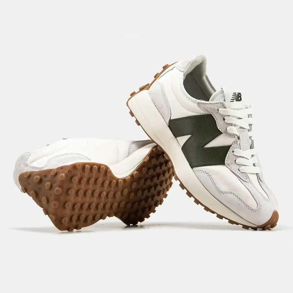 New Balance 327 Cream Olive Gum