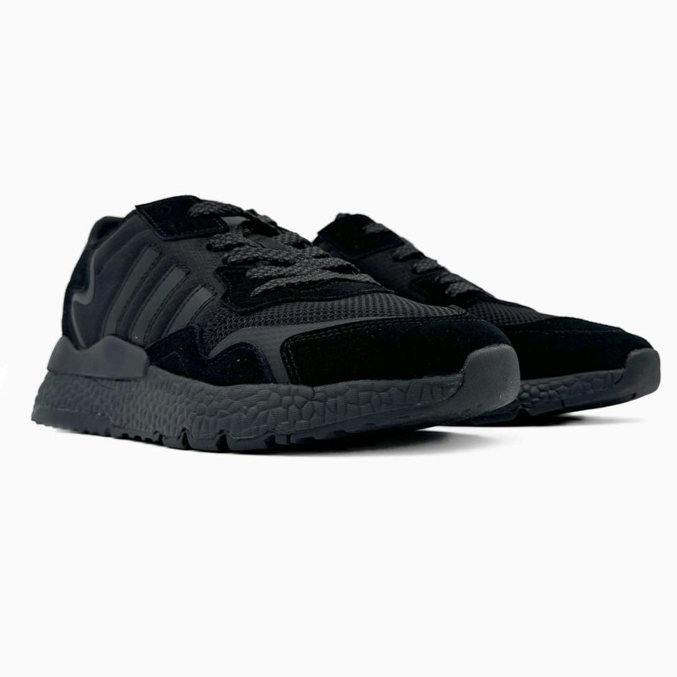 Кросівки чорні Adidas Nite Jogger Black 2572 фото