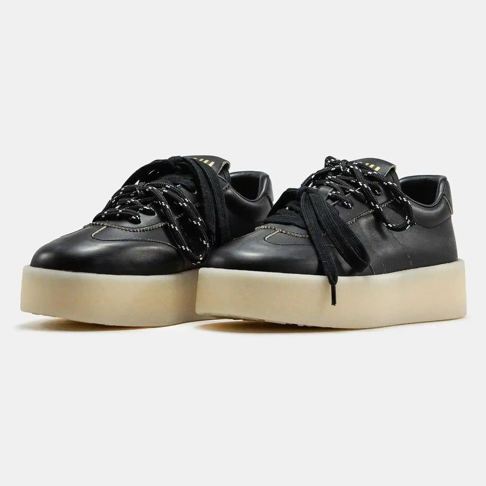 Miu Miu Platform Sneakers Black White
