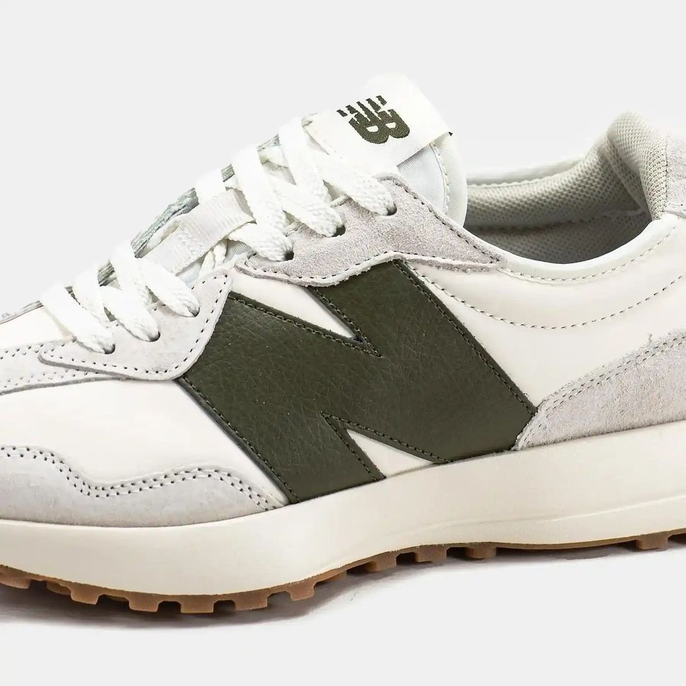 New Balance 327 Cream Olive Gum
