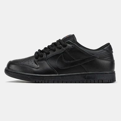 Nike SB Dunk Low Triple Black Leather