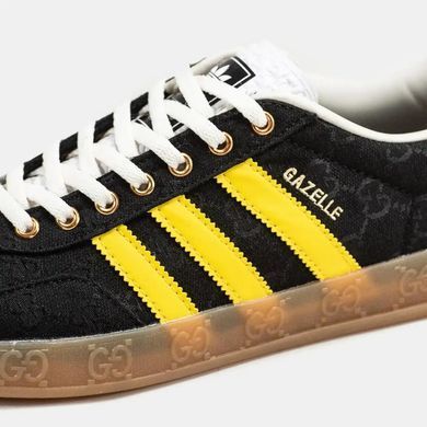 Adidas Gazelle x Gucci Black Yellow Gum
