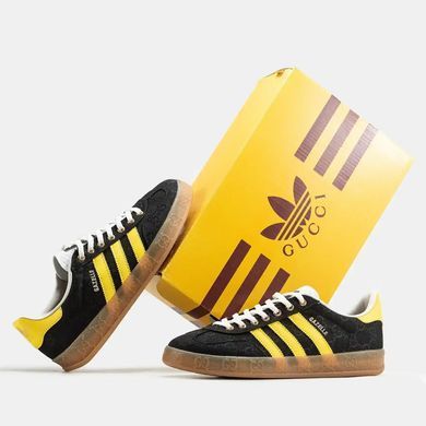 Adidas Gazelle x Gucci Black Yellow Gum