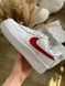 Кроссовки Nike Air Force 1 White Red 6 6623 фото 4