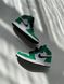 Nike Air Jordan 1 Retro High Green White Black 2063 фото 3