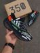 Кросівки Adidas Yeezy Boost 350 v3 Black Green Orange 5897 фото 2