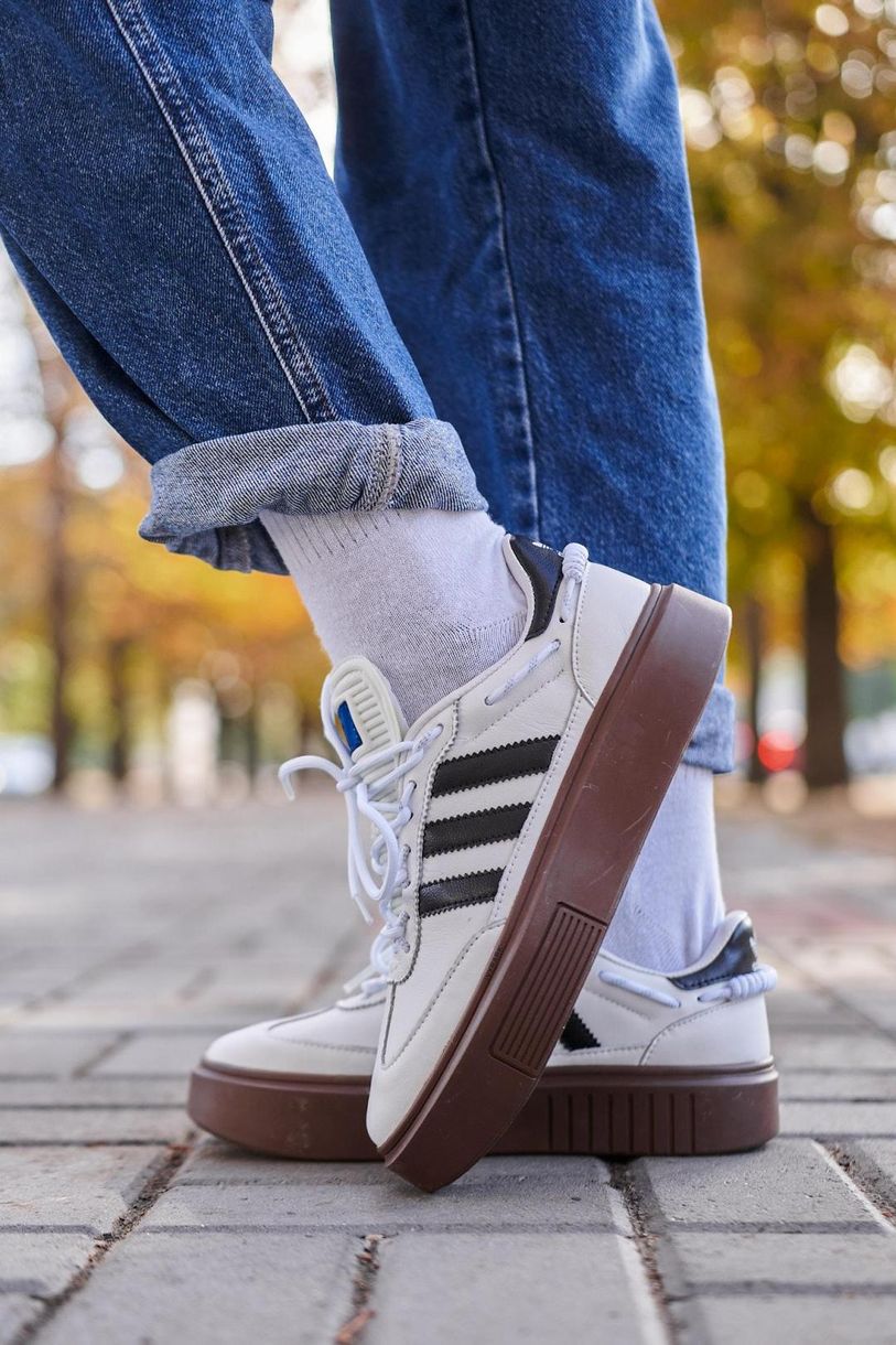 Кроссовки Adidas x Ivy Park Sleek 72 White Brown 2883 фото