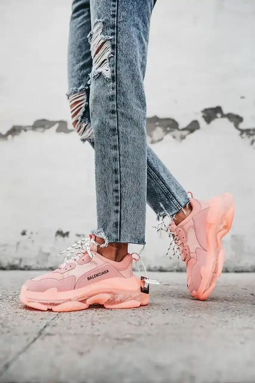 Balenciaga Triple S Clear Sole Pink