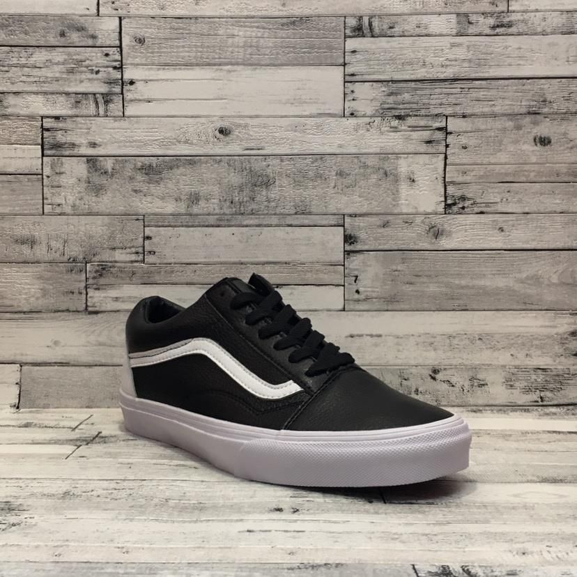 Кеды Vans Old Skool Black White Leather 5178 фото