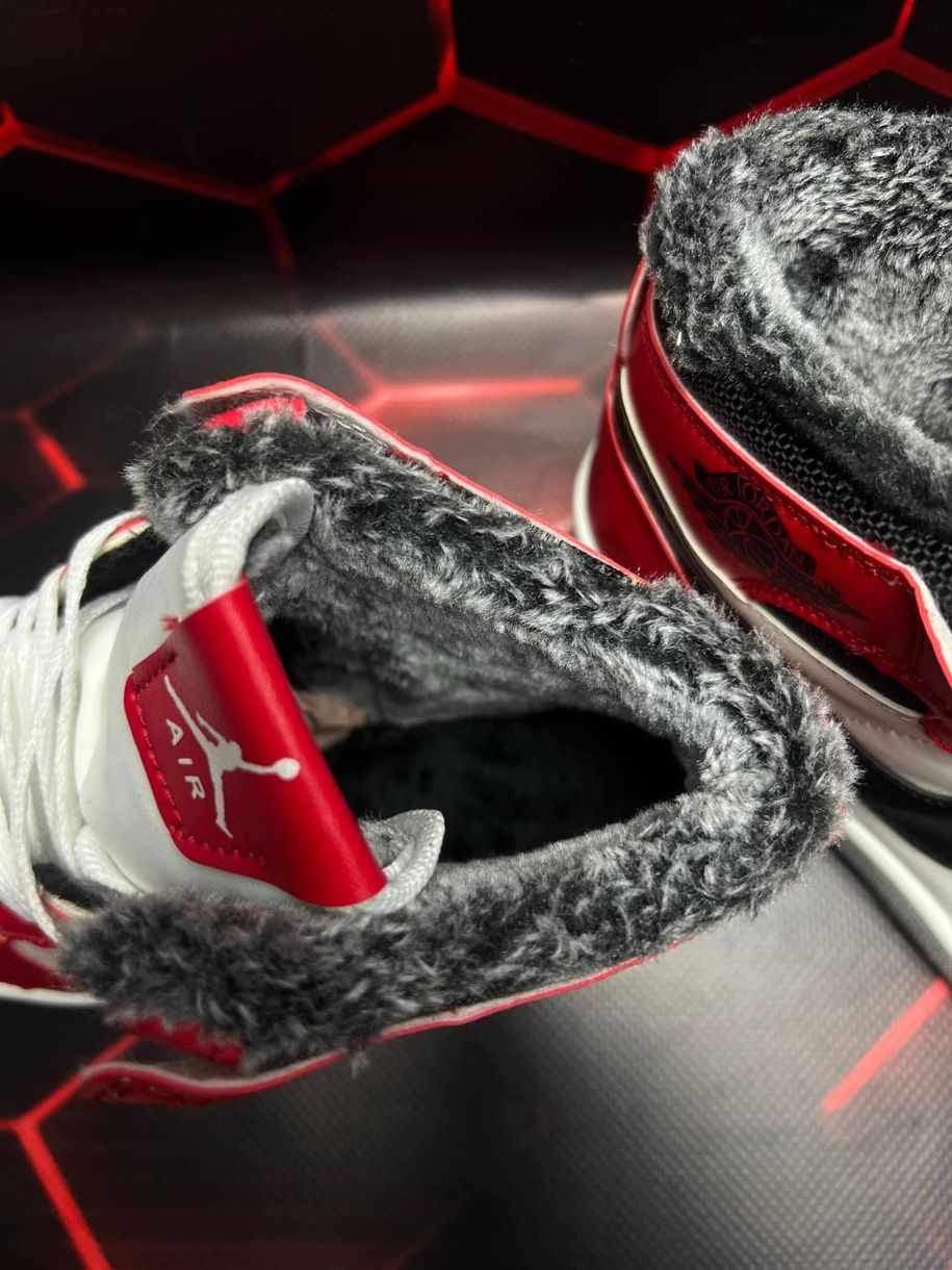 Nike Jordan 1 Retro Red White Black 5991 фото