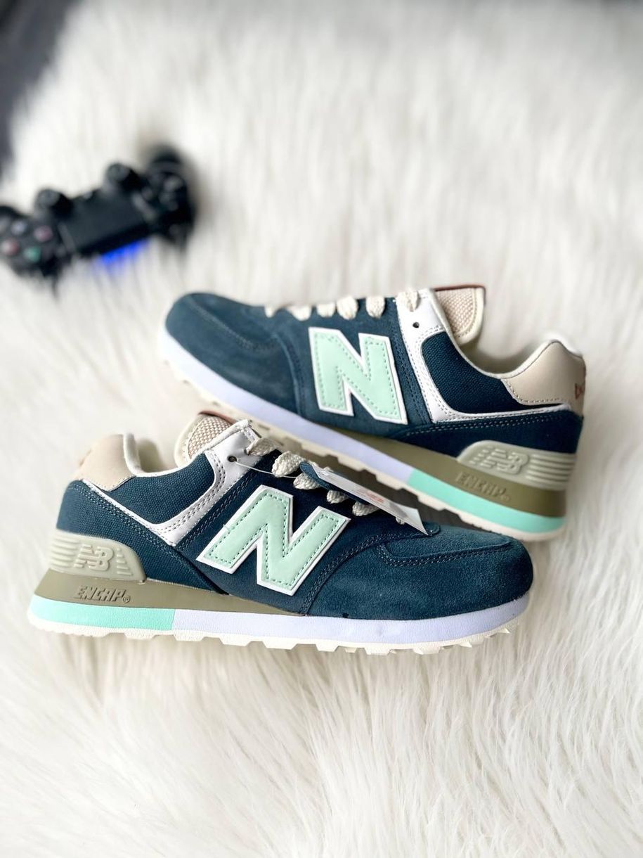 Кроссовки New Balance 574 Blue Turquoise 7128 фото