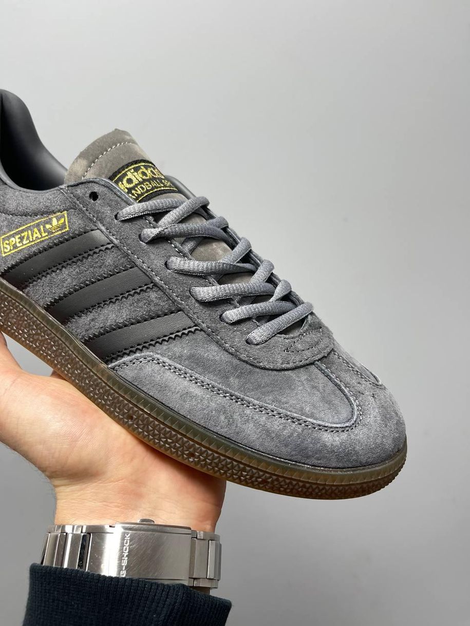 Кроссовки Adidas Spezial Grey Black Brown 4135 фото