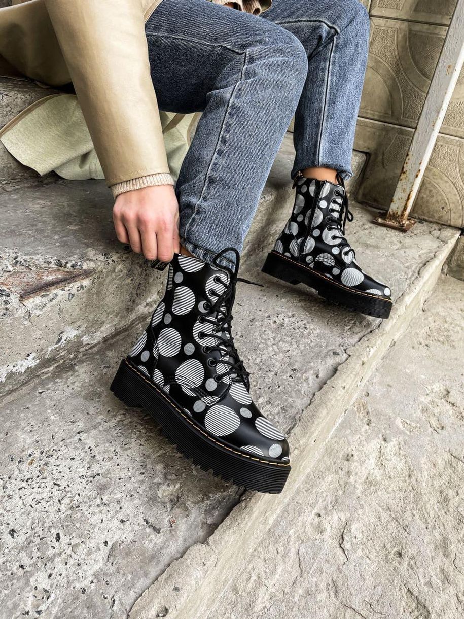 Ботинки Dr. Martens Jadon Polka Black 5769 фото