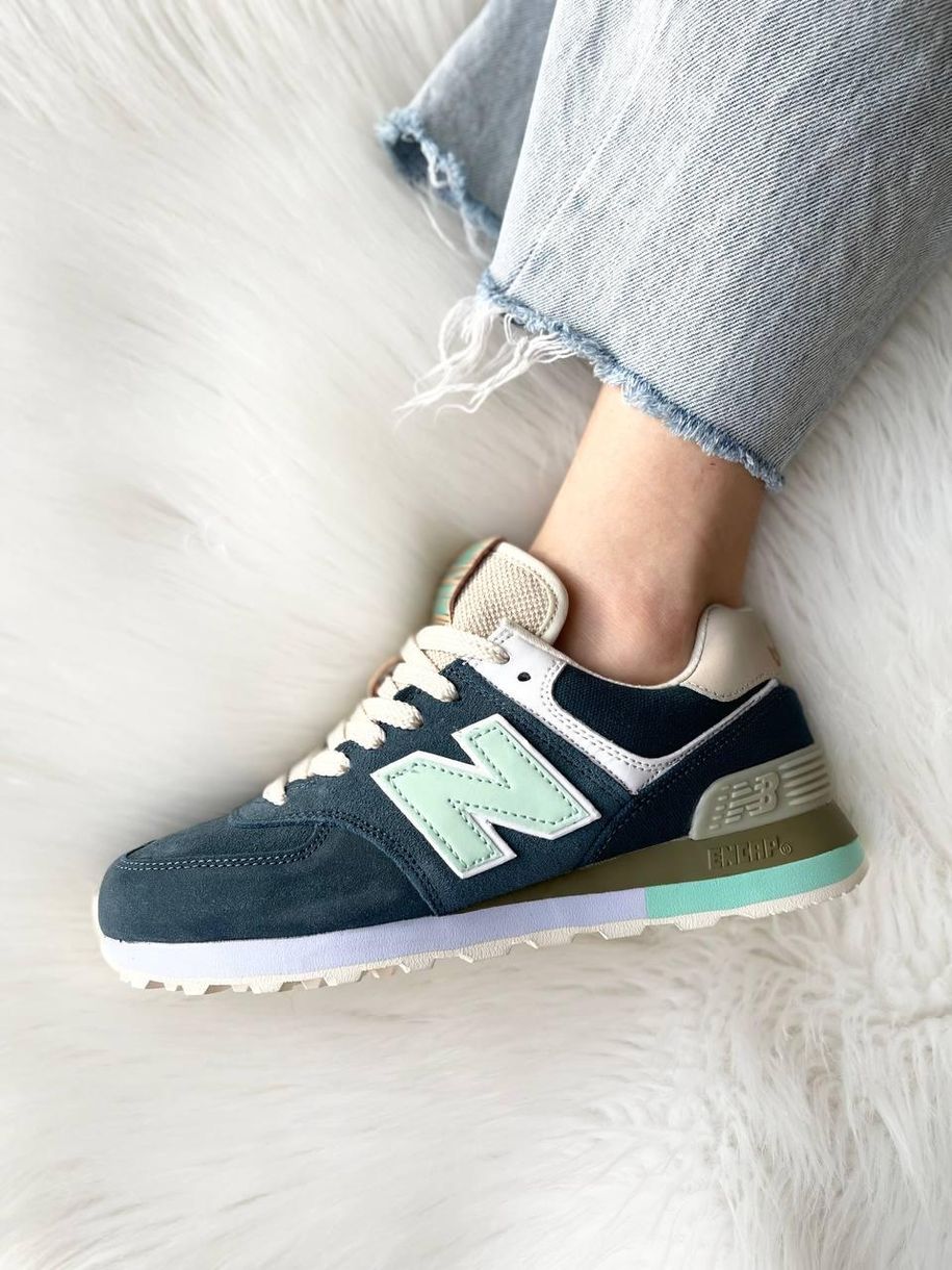 Кроссовки New Balance 574 Blue Turquoise 7128 фото