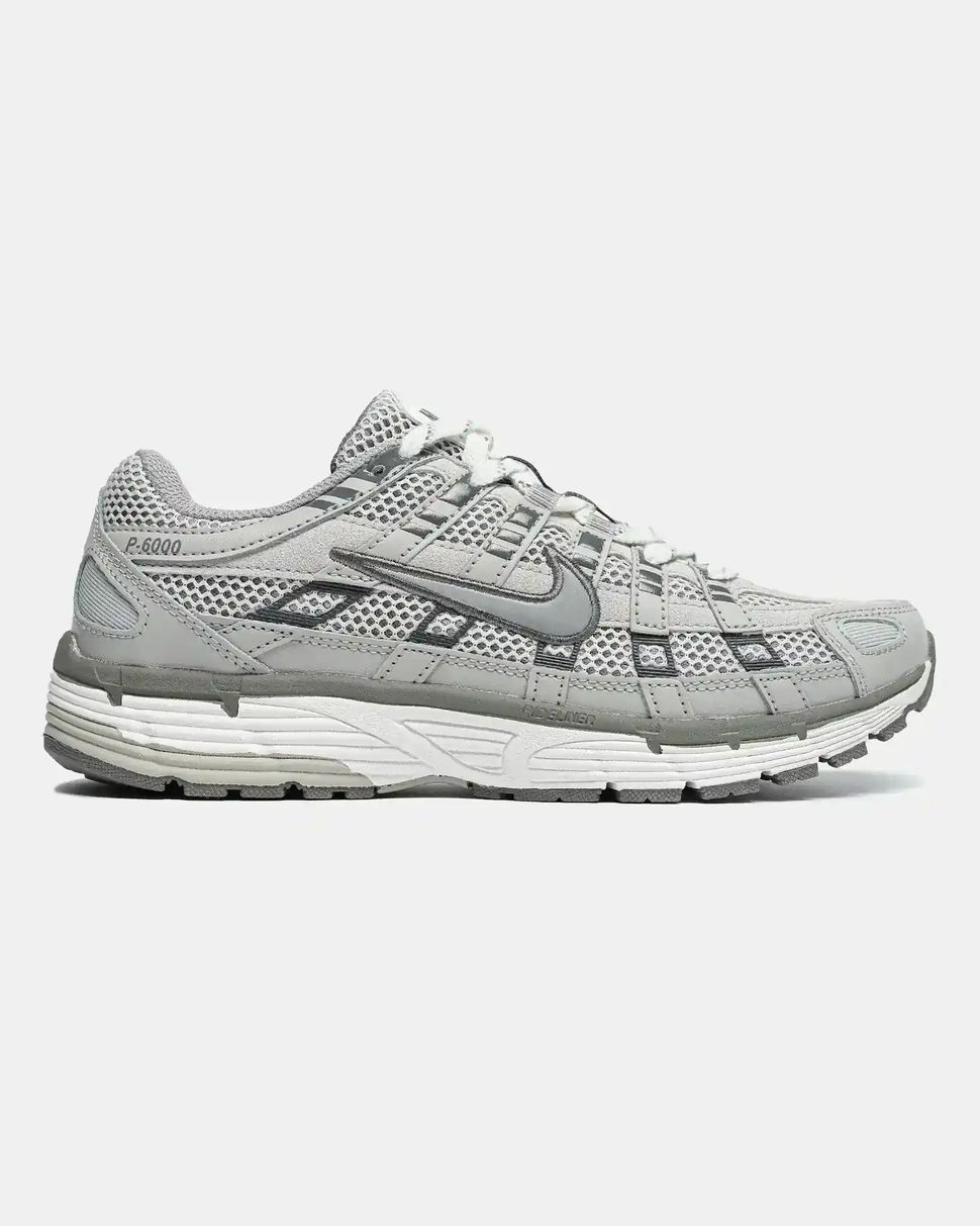 Nike P-6000 Light Grey Silver Mesh, 36
