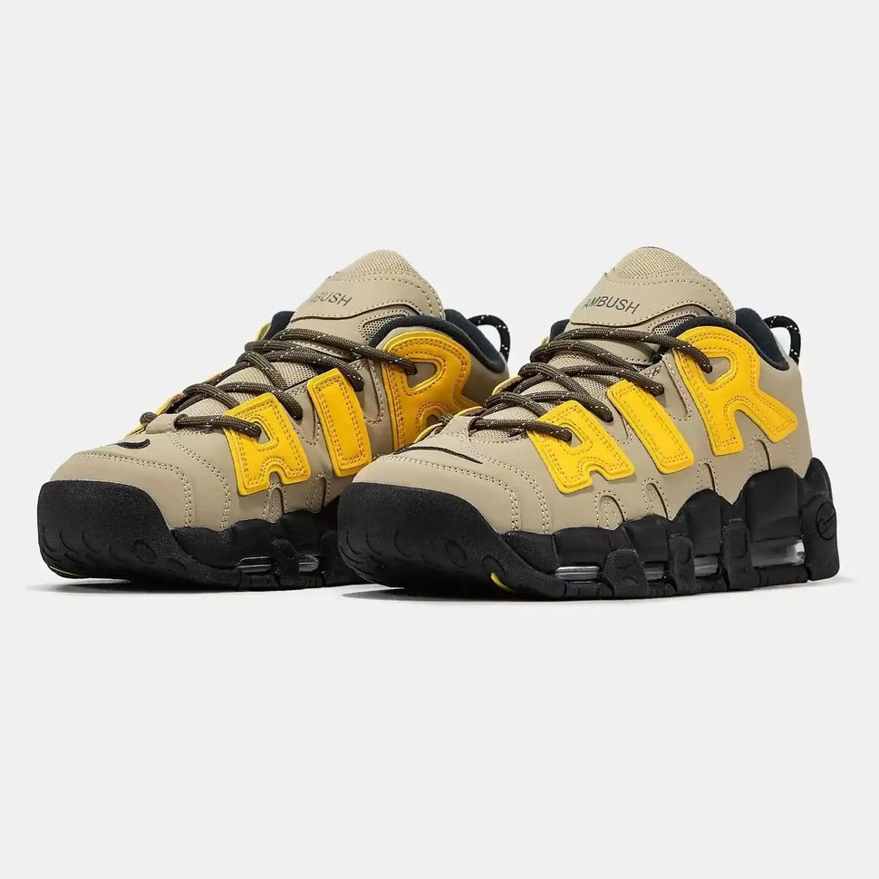 Nike Air More Uptempo x AMBUSH Beige Yellow Black