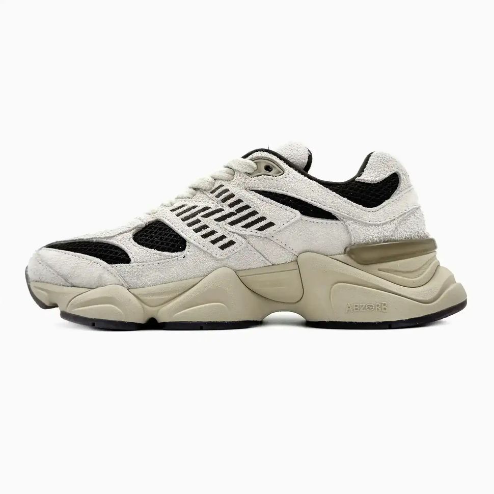 New Balance 9060 Beige Suede Brown Sole, 36