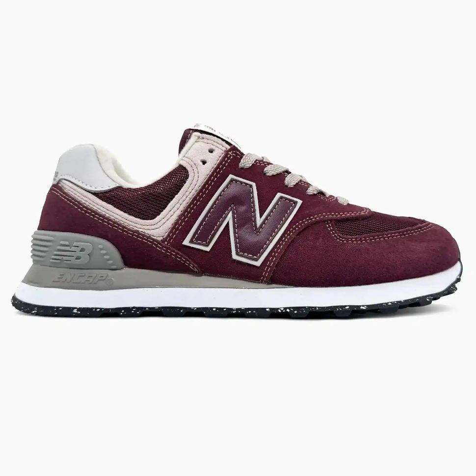 New Balance 574 Burgundy Grey White, 37