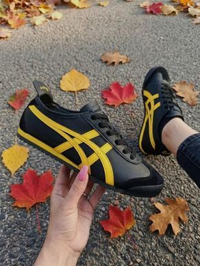 Asics Onitsuka Tiger Mexico 66 Black Yellow, 36