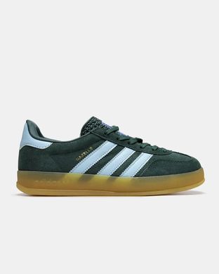 Adidas Gazelle Indoor Dark Green Light Blue