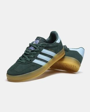 Adidas Gazelle Indoor Dark Green Light Blue