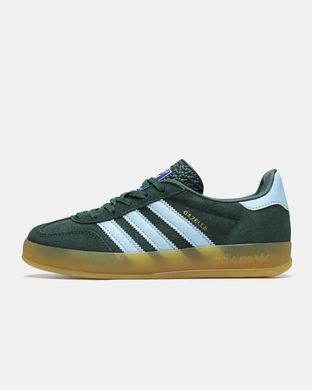 Adidas Gazelle Indoor Dark Green Light Blue