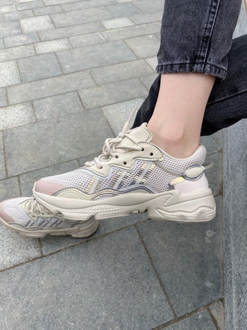 Кроссовки Adidas Ozweego Adiprene Pride Beige 6 2702 фото