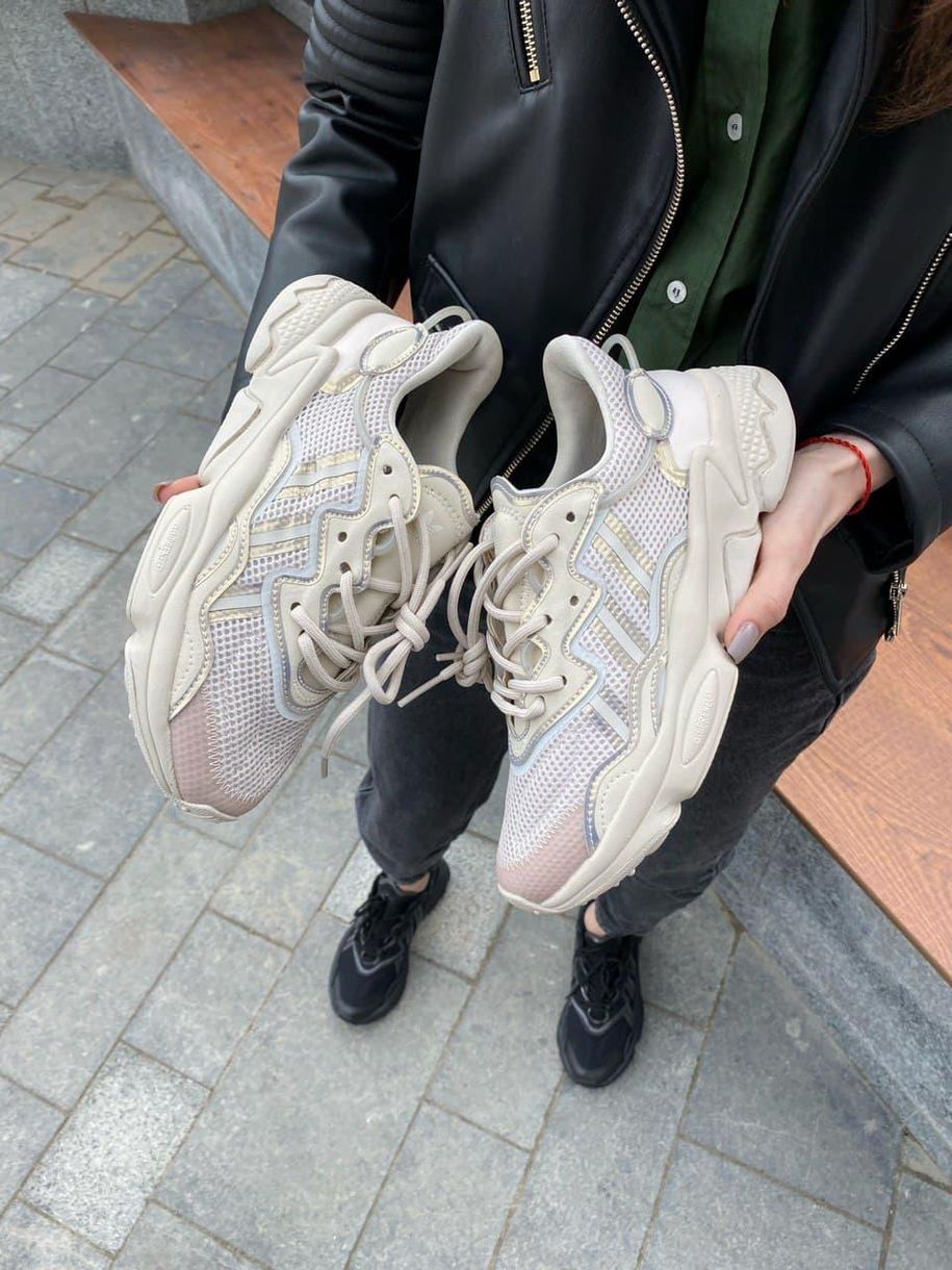 Кроссовки Adidas Ozweego Adiprene Pride Beige 6 2702 фото